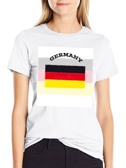 Germany Flag Graphic Tee - Black Unisex T-Shirt
