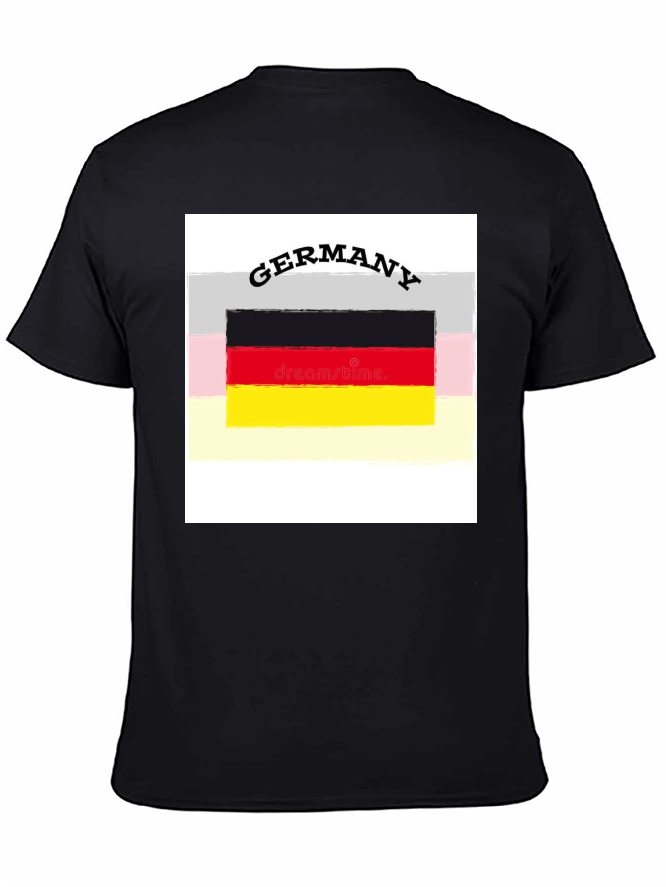 Germany Flag Graphic Tee - Black Unisex T-Shirt