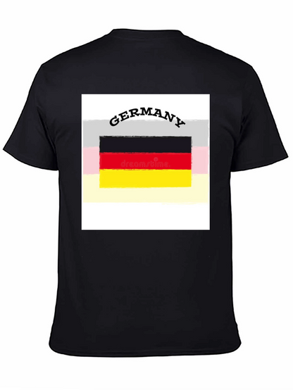 Germany Flag Graphic Tee - Black Unisex T-Shirt