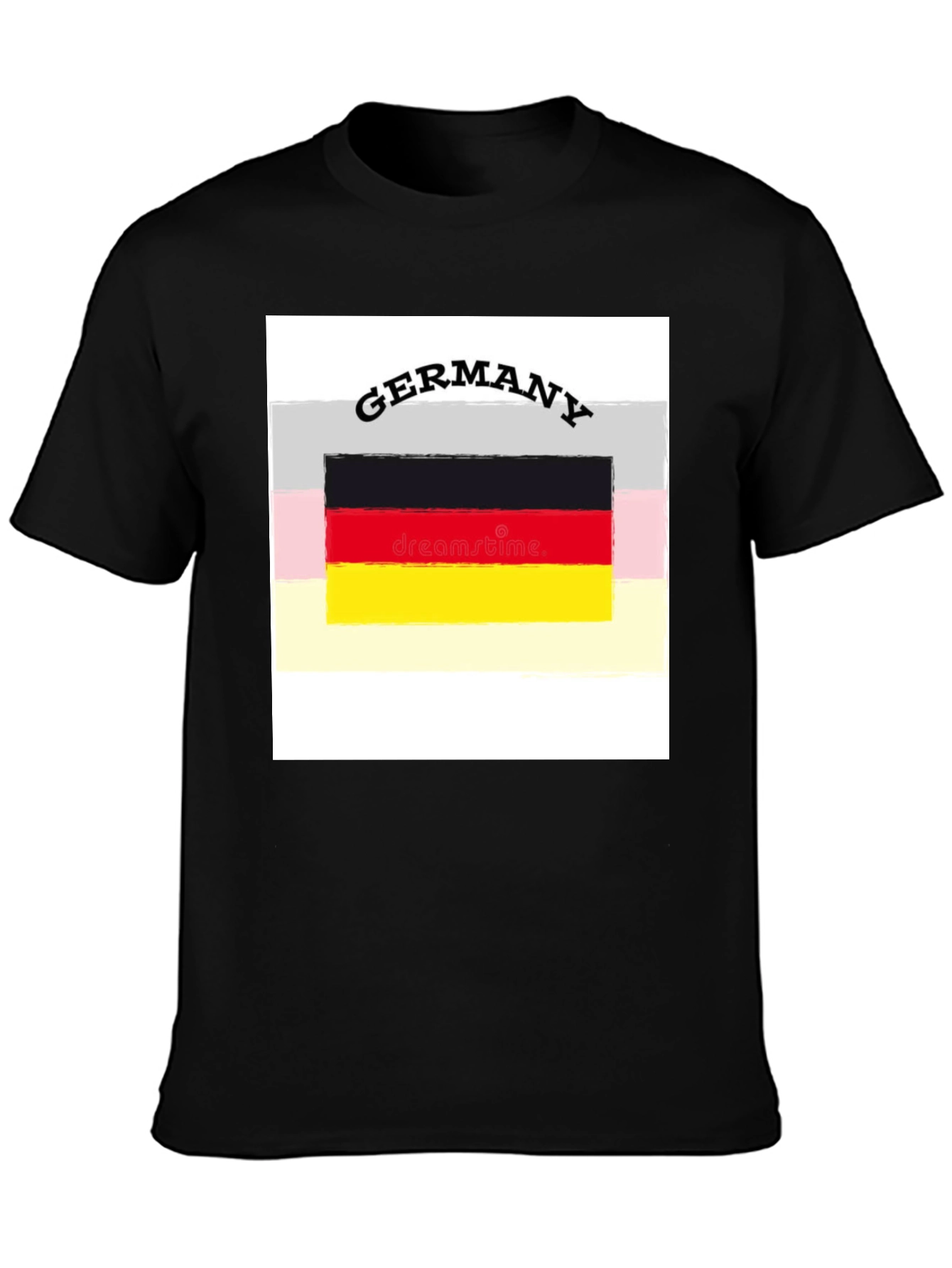 Germany Flag Graphic Tee - Black Unisex T-Shirt