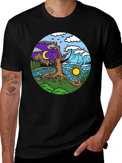 Natures Balance T-Shirt - Day & Night Design