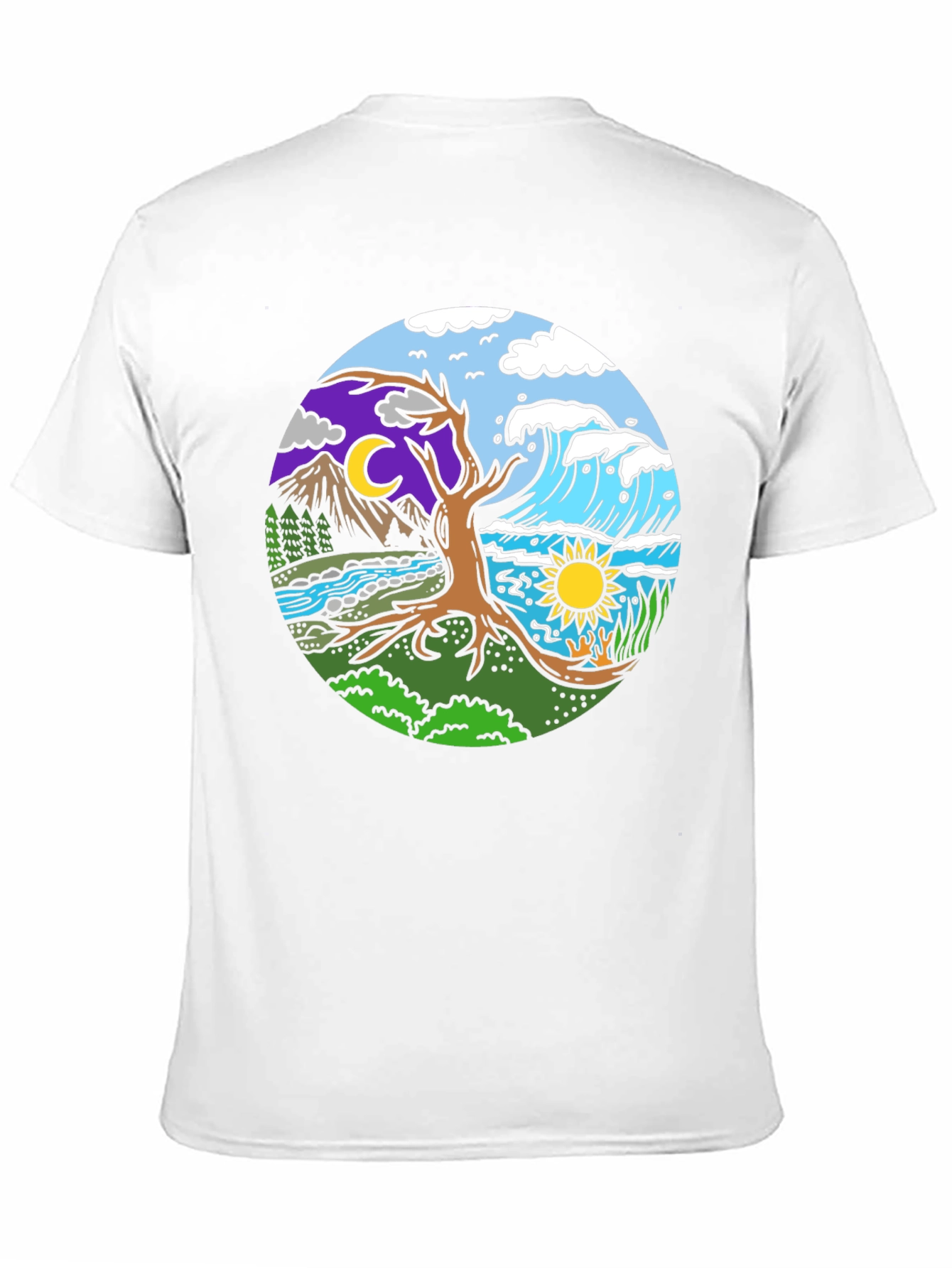 Natures Balance T-Shirt - Day & Night Design