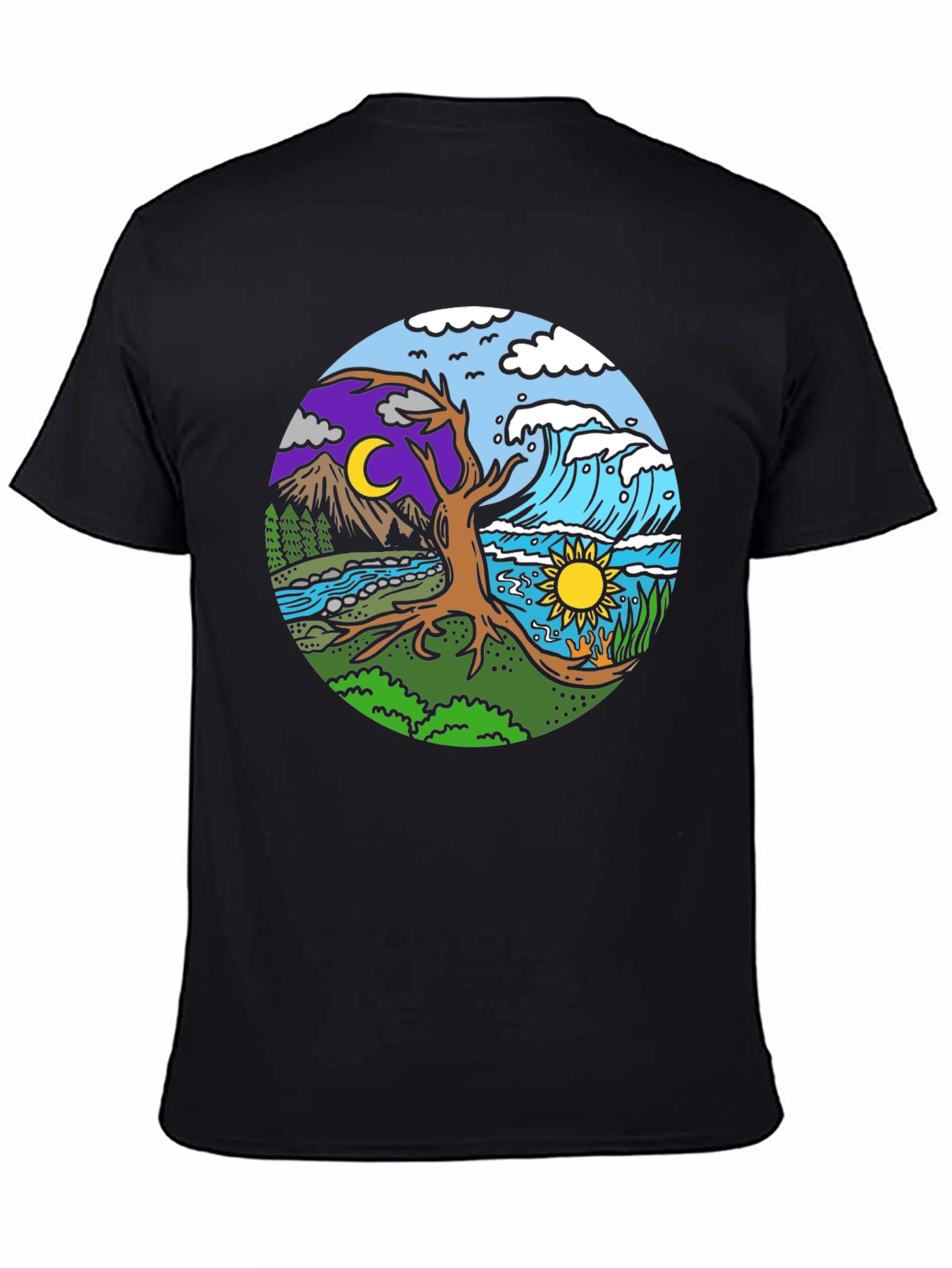 Natures Balance T-Shirt - Day & Night Design