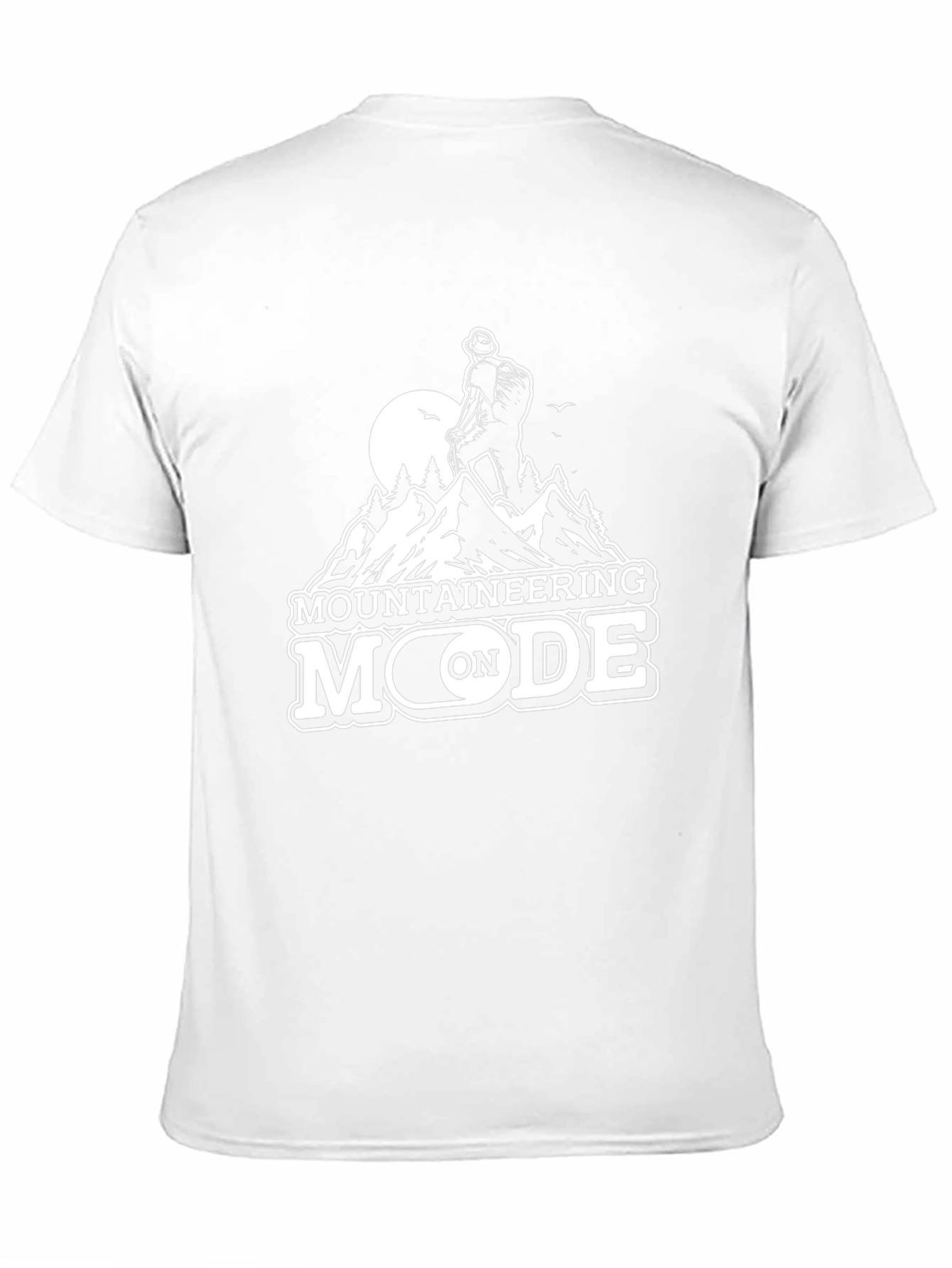 Mountaineering Mode On Black T-Shirt