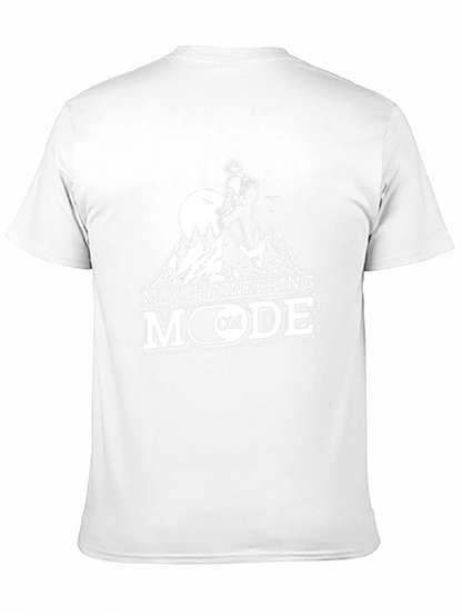 Mountaineering Mode On Black T-Shirt
