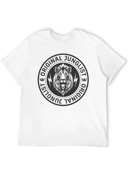 Original Junglist Lion Graphic Black T-Shirt