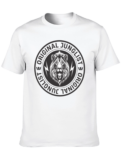Original Junglist Lion Graphic Black T-Shirt