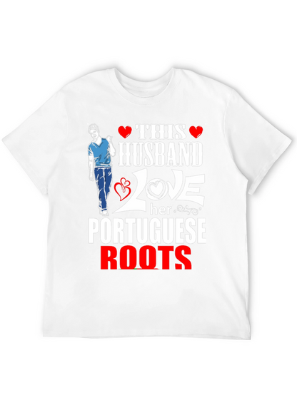 Husband Love Portuguese Roots Graphic Tee