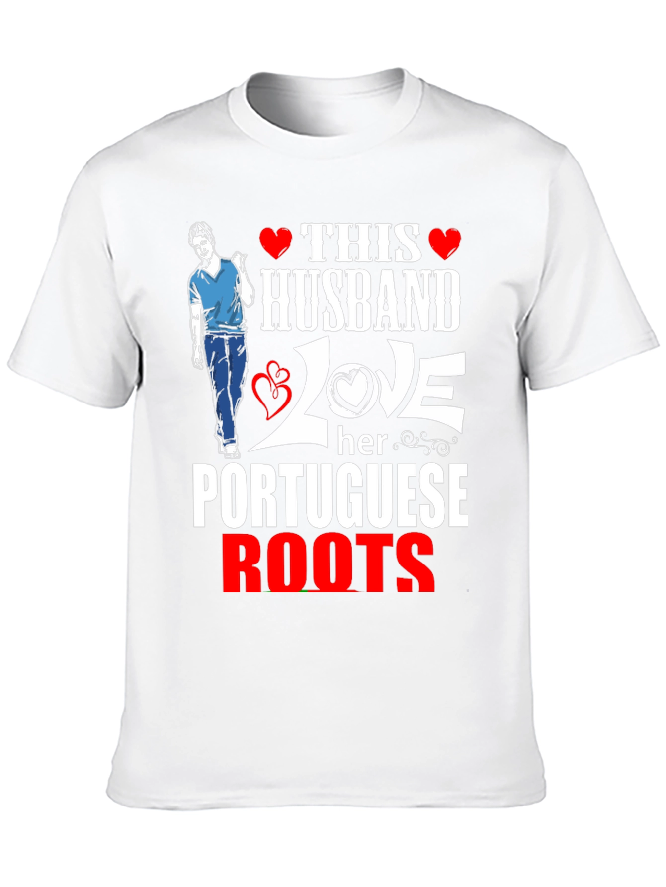 Husband Love Portuguese Roots Graphic Tee