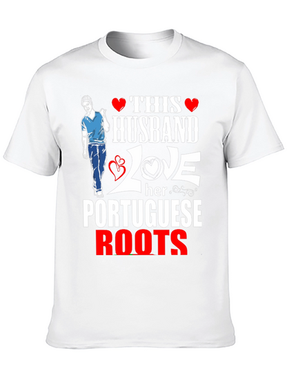 Husband Love Portuguese Roots Graphic Tee