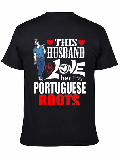 Husband Love Portuguese Roots Graphic Tee