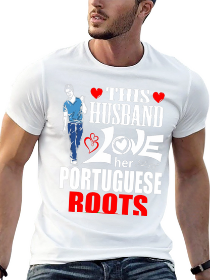 Husband Love Portuguese Roots Graphic Tee