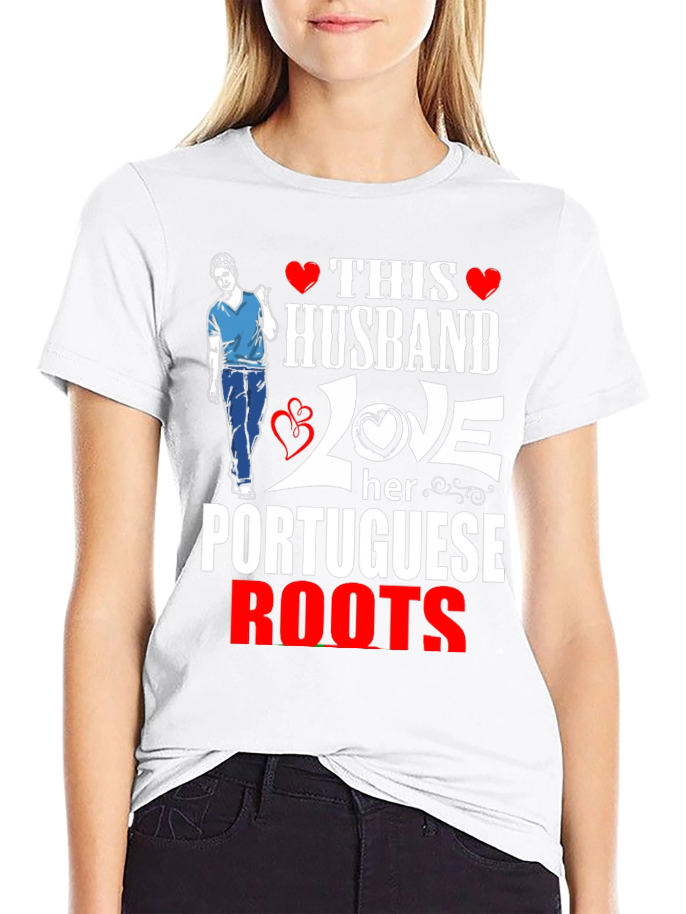 Husband Love Portuguese Roots Graphic Tee