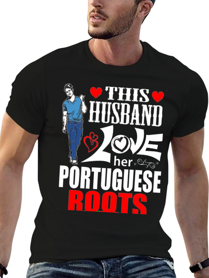 Husband Love Portuguese Roots Graphic Tee