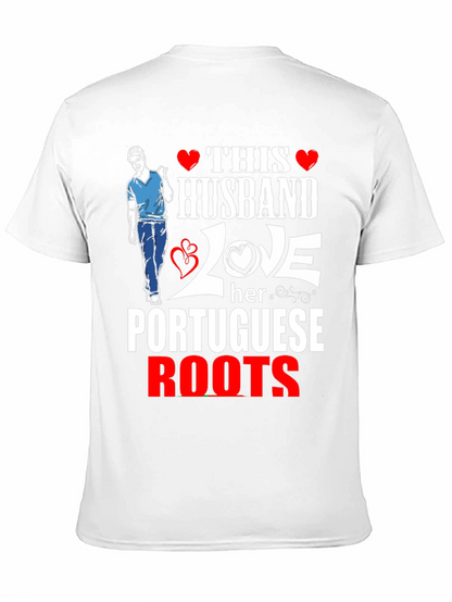 Husband Love Portuguese Roots Graphic Tee