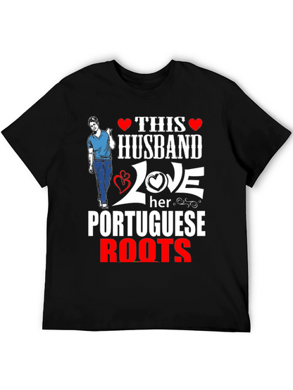 Husband Love Portuguese Roots Graphic Tee