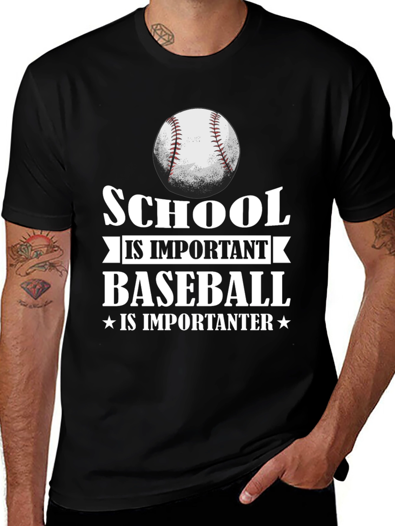 School Baseball Graphic Tee