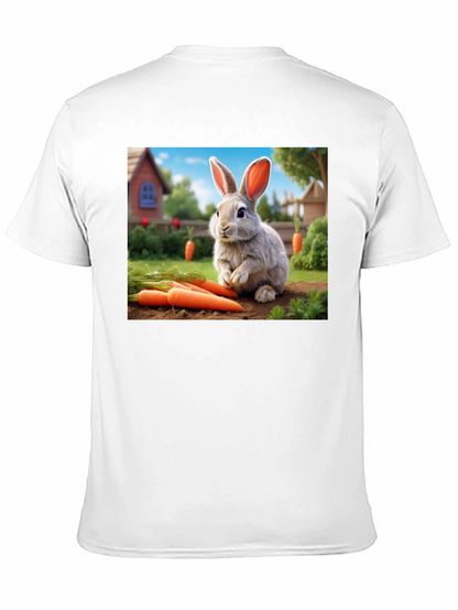 Cute Rabbit with Carrots T-Shirt