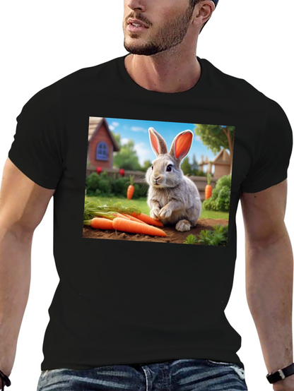 Cute Rabbit with Carrots T-Shirt