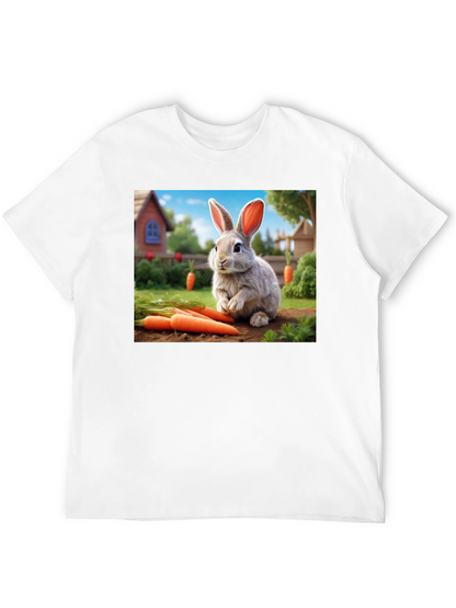 Cute Rabbit with Carrots T-Shirt