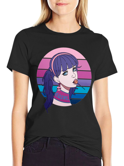 Egirl Aesthetic T-Shirt - Retro Vaporwave Tee