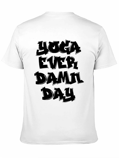 Yoga Every Damn Day Graphic T-Shirt - Black