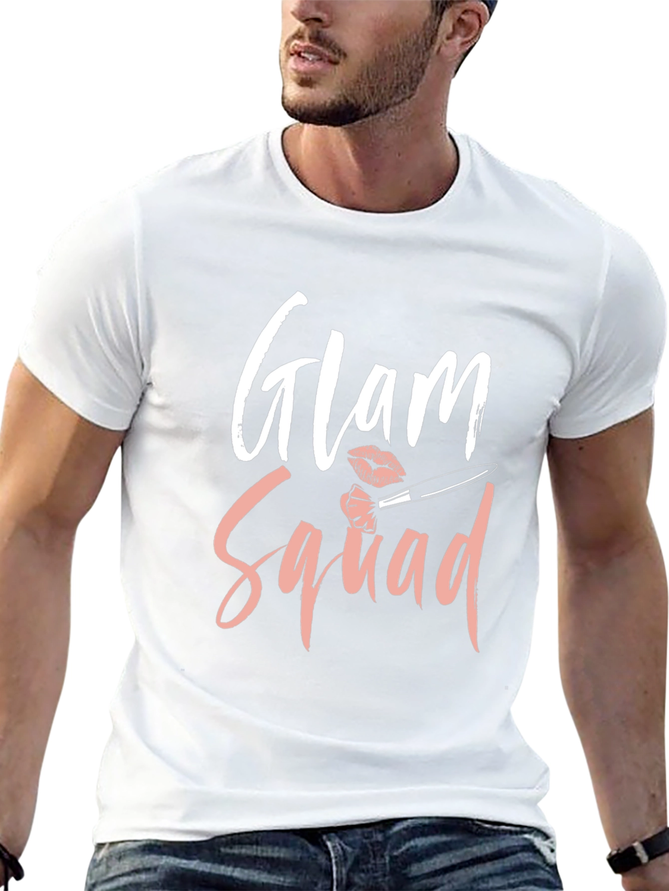 Glam Squad Black Graphic T-Shirt
