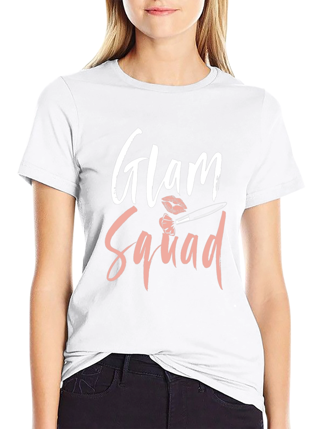 Glam Squad Black Graphic T-Shirt