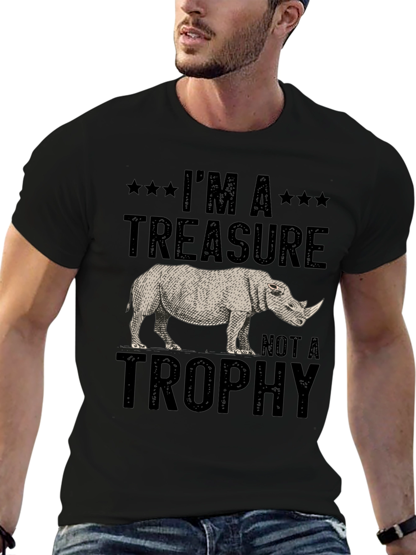 Rhino Treasure T-Shirt - Wildlife Conservation Tee