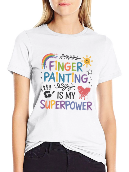 Finger Painting is My Superpower Graphic Tee
