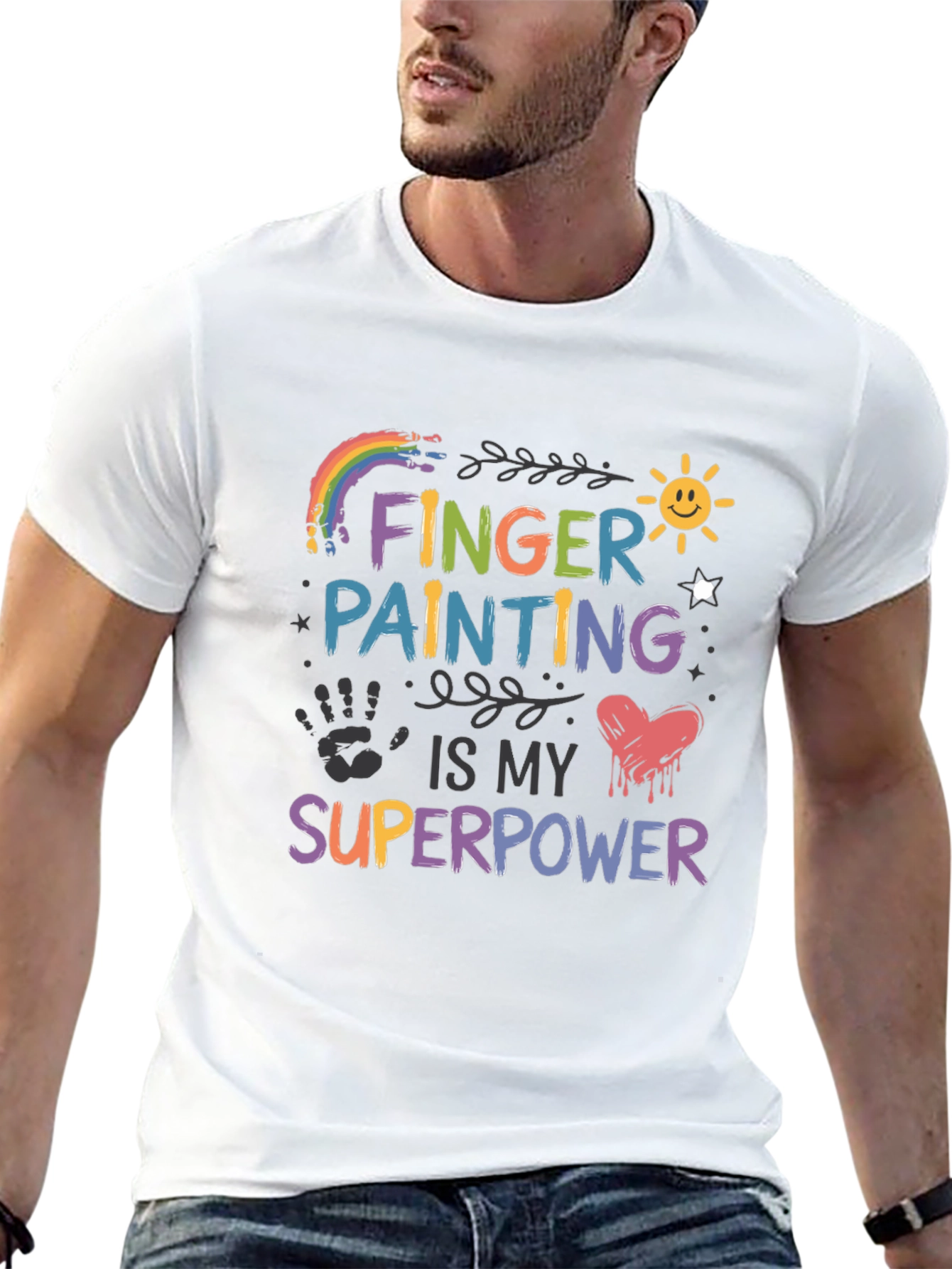 Finger Painting is My Superpower Graphic Tee