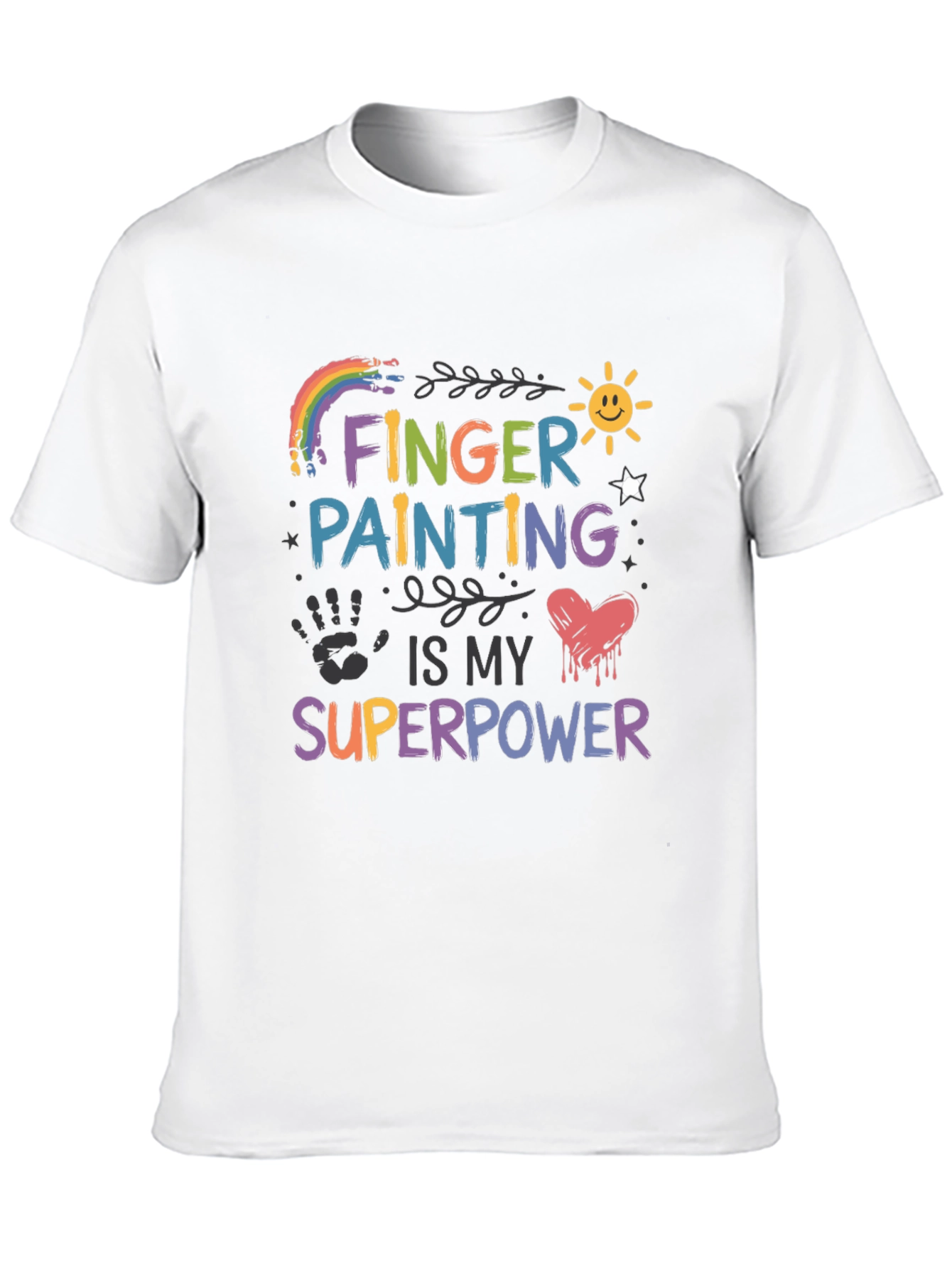 Finger Painting is My Superpower Graphic Tee