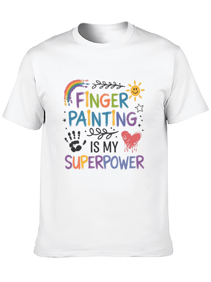 Finger Painting is My Superpower Graphic Tee