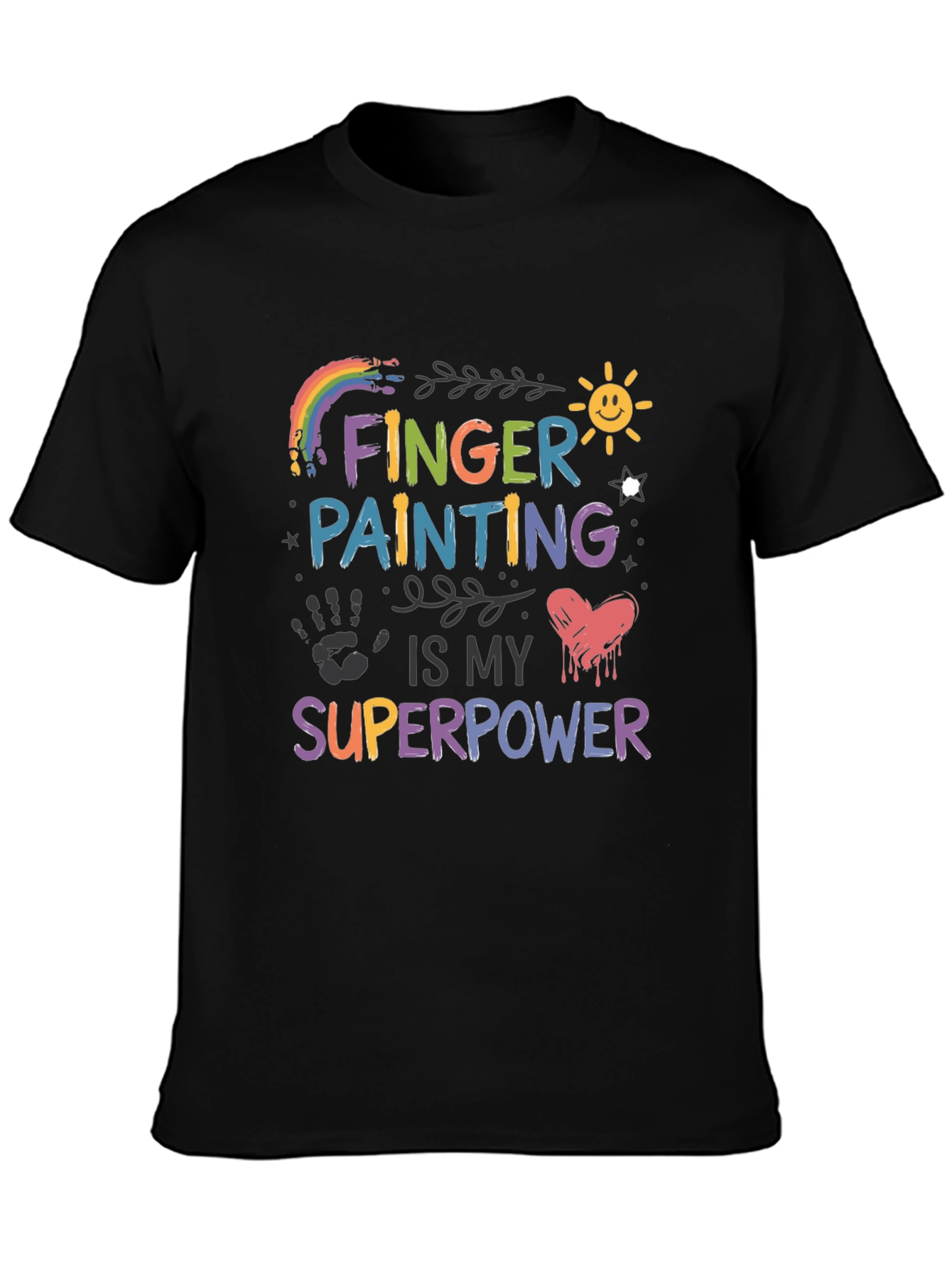 Finger Painting is My Superpower Graphic Tee