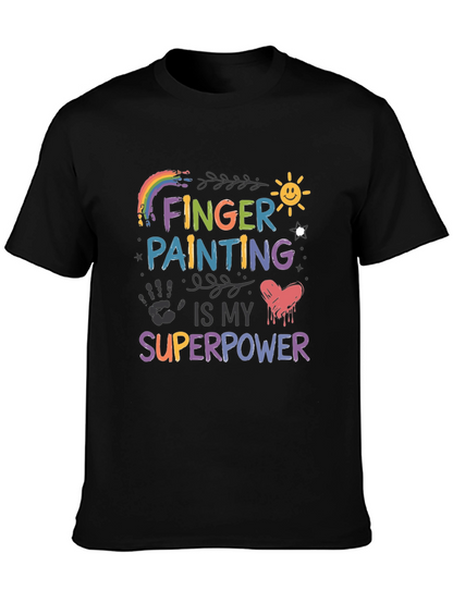 Finger Painting is My Superpower Graphic Tee