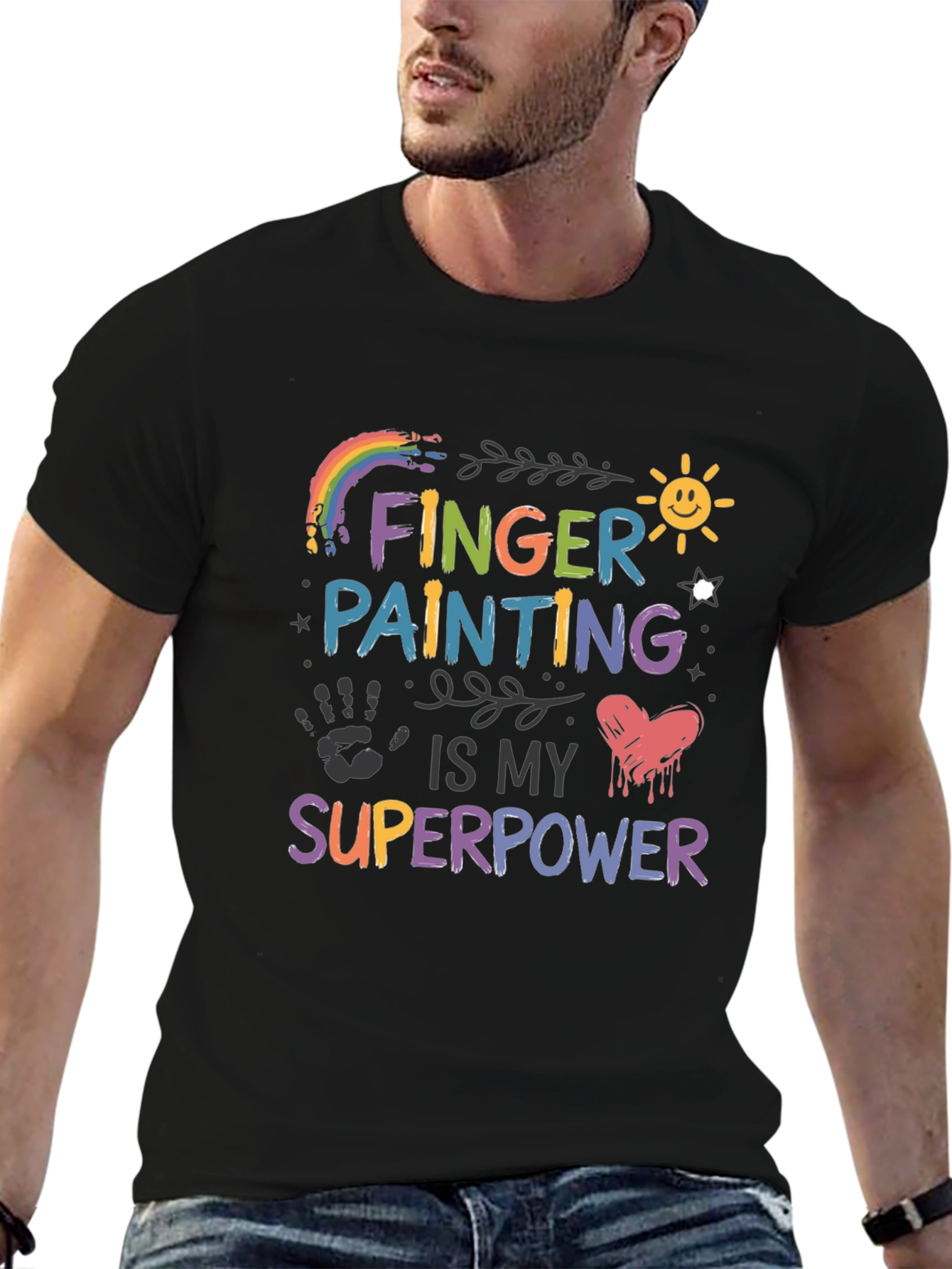 Finger Painting is My Superpower Graphic Tee