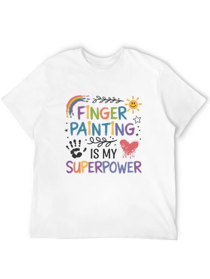 Finger Painting is My Superpower Graphic Tee