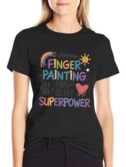 Finger Painting is My Superpower Graphic Tee