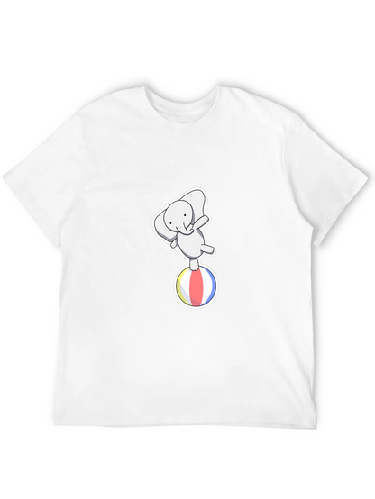 Elephant on Ball Graphic Tee