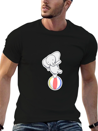 Elephant on Ball Graphic Tee