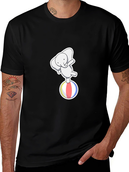 Elephant on Ball Graphic Tee