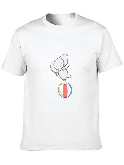 Elephant on Ball Graphic Tee