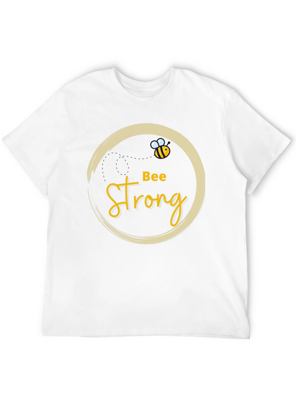 Bee Strong Black Graphic Tee