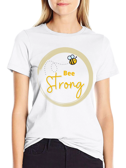 Bee Strong Black Graphic Tee