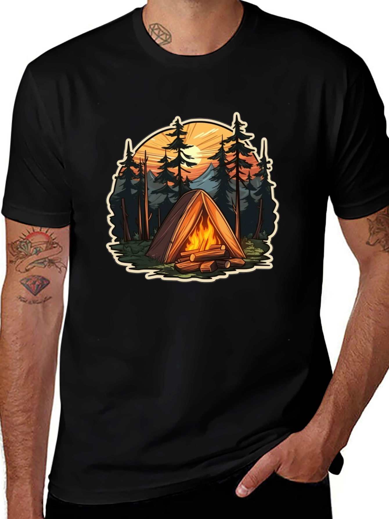 Campfire T-Shirt: Adventure Awaits