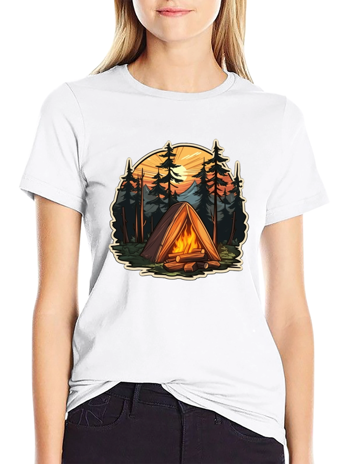 Campfire T-Shirt: Adventure Awaits