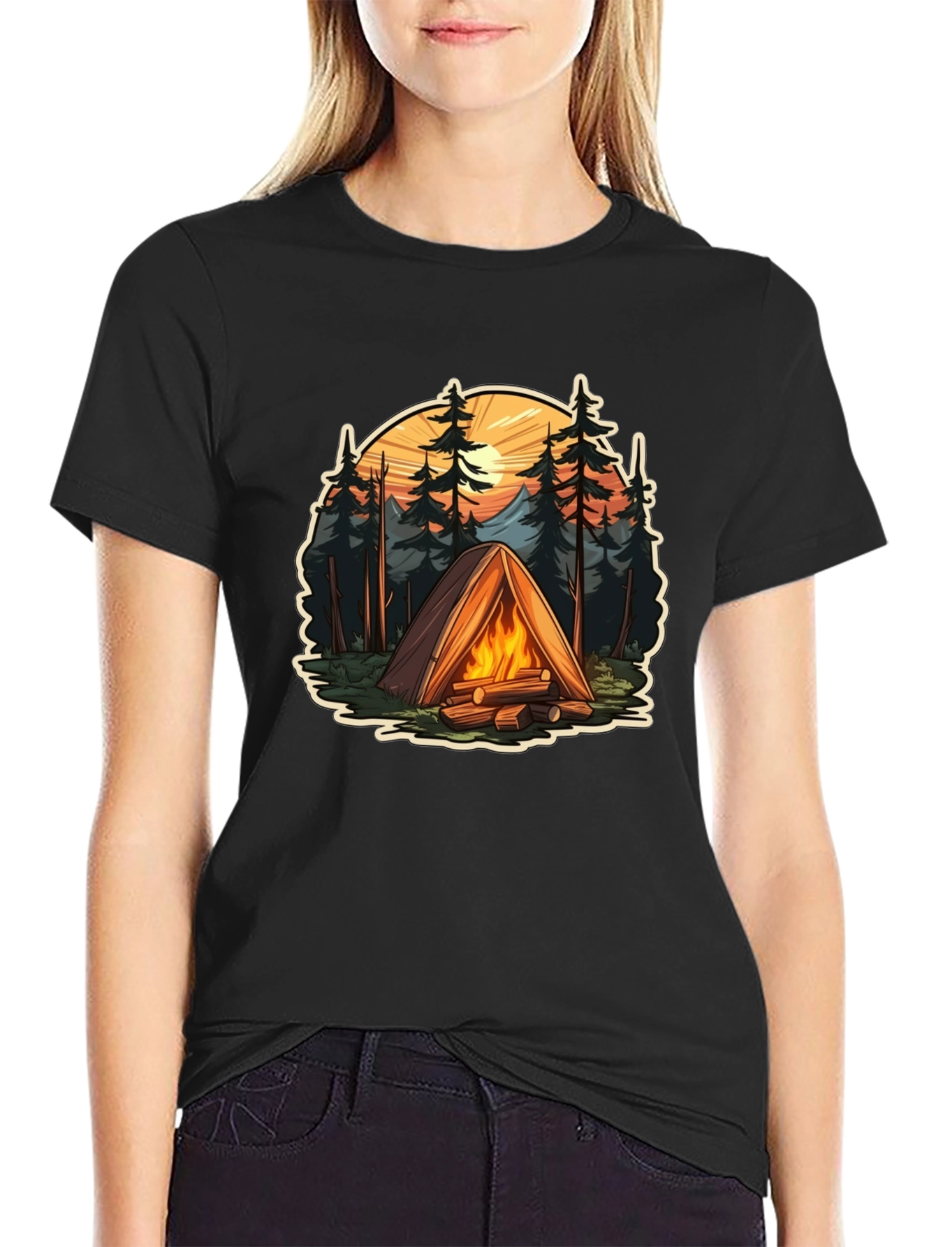 Campfire T-Shirt: Adventure Awaits