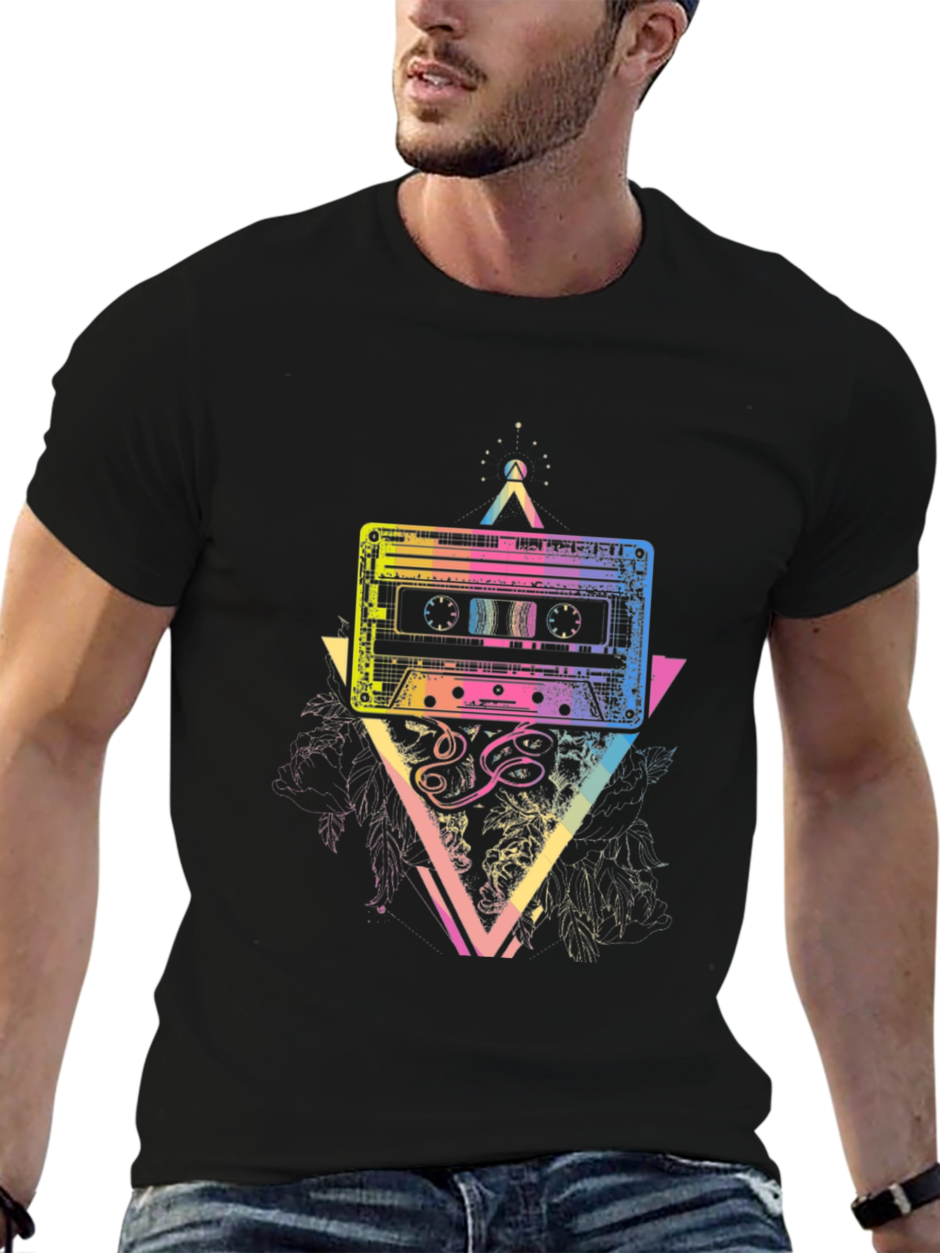 Retro Cassette Graphic T-Shirt
