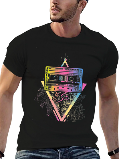Retro Cassette Graphic T-Shirt