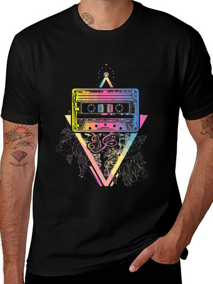 Retro Cassette Graphic T-Shirt